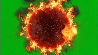 Intense Green Screen Red Circle VFX for Dynamic Video Edits