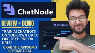 ChatNode AI Review + Demo &ndash; Train AI ChatBots on your own data like text, PDF, or URLs!