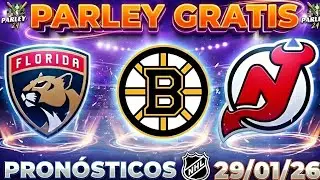 🔥🏒PRONÓSTICOS NHL PARA HOY 29 DE ENERO 🤑LA MEJOR FIJA DEL DIA 