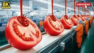 Inside a Modern Ketchup Factory | From Tomato Concentrate to Bottles | Full Manufacturing Process