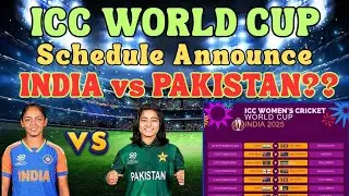 Icc Women World Cup Schedule | pak vs india clash set | @AshrafBaloch66 #youtubevideo