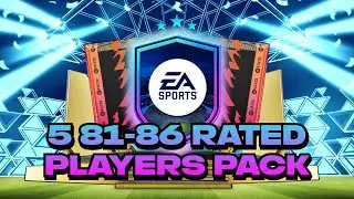 5 X 81-86 RATED PLAYERS PACK (PROMO PACKS FIFA 22)