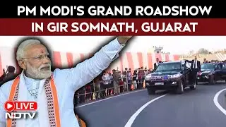 PM Modi Gujarat LIVE | PM Modi's Grand Roadshow In Gir Somnath, Gujarat