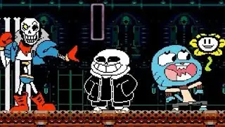 WHAT IS MUGEN? GUMBALL & BACKBONE PAPYRUS TEAM UP | FUNNY GAMING