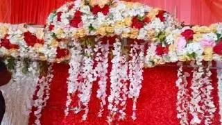 flowers Stage Background designs |#wedding #shorts
