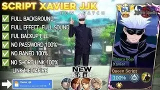 REVAMP!! Script Skin Xavier Jujutsu Kaisen Satoru Gojo No Password |Full Effect Voice |Patch Terbaru