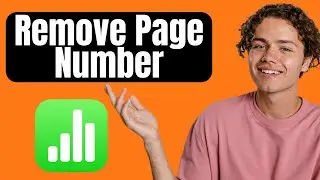 How to Remove Page Number From Apple Numbers Spreadsheet