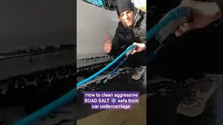 Как безопасно очистить агрессивную ДОРОЖНУЮ СОЛЬ ❄️ с днища автомобиля зимой #как #автомойка #авт...
