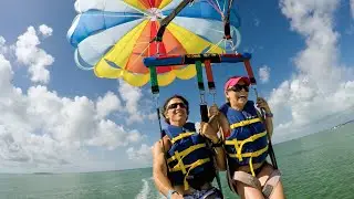Parasailing in Key Largo Florida at Bakers Cay resort