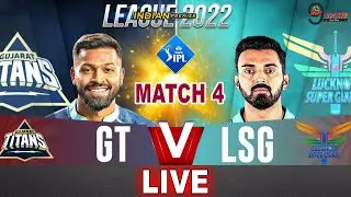LIVE: GT vs LSG Live Scores & Commentary | GT vs LSG 4TH MATCH | Gujarat vs Lucknow match live