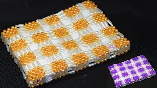 পুতির পার্স ব্যাগ/ How to make beaded purse/ hand purse/ beaded bag