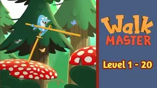 WALK MASTER - Gameplay Walkthrough - Part 1 - Trail 1 - 20 (IOS, ANDROID) | Faast Games