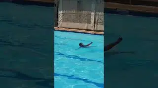 The boy is setting pace for two weeks of swimming classes. #swimmingclasses #swimbuddy