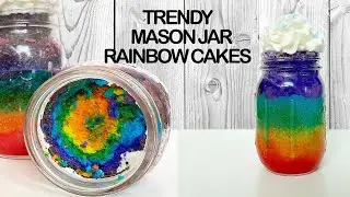 Dan Sheppard Makes Trendy Mason Jar Rainbow Cakes
