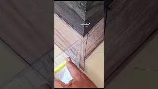 measure the position of a woodenCorner  #woodworking#creative #fyp