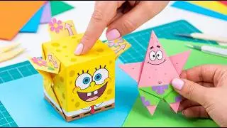 Easy Origami for Beginners ✂️📄 Cute Paper Sponge Bob Crafts & Shapes