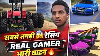 JCB Racing Game 😱 | Full Speed JCB Stunt & RaceJCB vs Tractor Race 🔥 | Dangerous Racing Gameplay