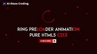 How to make website animation preloader Html5 CSS3 2024 Al Raza Codinag