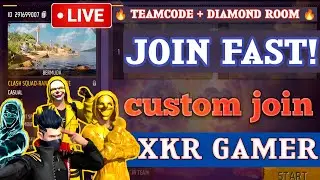 🔴[LIVE] CUSTOM ROOM WAR 💥 | Tem code + DIAMOND GIVEAWAY 🎁 | FREE FIRE LIVE STREAM 🔥 XKR GAMER 2