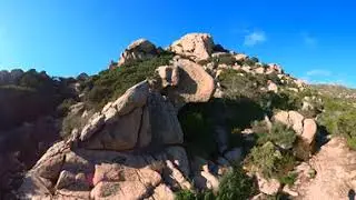 Randolapse 360 &deg; Sentier du Fenu depuis l'ermitage de la trinit&eacute; &agrave; Bonifacio &agrave; Paragan en Corse