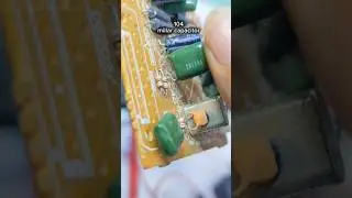 Mylar capacitors with codes on the body, one, zero, four #value #mylar #capacitor #education