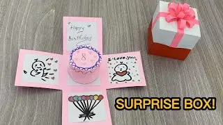 Origami Surprise Box 🎁 | Easy Birthday Gift Idea  | Origami Steps With Me!
