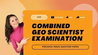 Combined Geo Scientist Exam 2021 Geology Question Paper with Ans key || geoshare ||