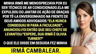 Fui excluído do jantar por causa do meu trabalho… horas depois, minha irmã descobriu a verdade