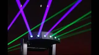 6 Eyes RGB Dj Laser with XYZ Axis Light Moving Heads DJ Disco Show DMX Lighting
