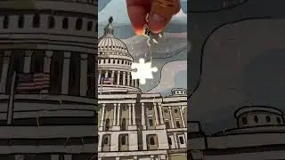 Relaxing with The US Capitol Puzzle from MEMO GAMES #puzzles #capitolbuilding
