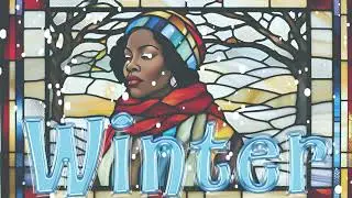 Black Girl Winter ❄️✨ | 2 Hours of Stained Glass Ambience & Chill Vibes for Cozy Self-Care