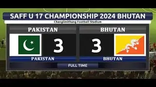 Pakistan vs Bhutan | U17 South Asian Football | Goal Compilation