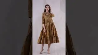【𝐁𝐈𝐁𝐀】Anarkali Dress by Biba - Flared Dress〔 𝐁𝐈𝐁𝐀 𝐒𝐀𝐋𝐄 𝟗𝟎% 𝐎𝐅𝐅 〕