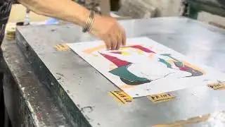 Nurit Manor Printing in the Studio