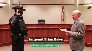 2021 Amberley Village Sergeant Brian Baker Swearing In