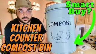AOSION Compost Bin Kitchen Counter - Countertop Compost Bin