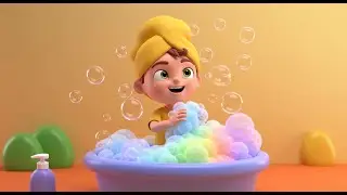 Splish, Splash, A Rainbow Bath | Fun Bath Time Song for Kids | Nursery Rhymes and Baby Songs
