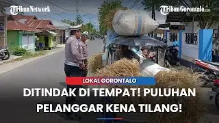 39 TILANG DIJATUHKAN! Operasi Zebra Otanaha Gorontalo Ketat, Pelanggar Didominasi Pengendara Motor!