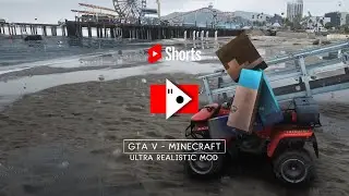 Amazing GTA V mod with Crazy Minecraft MOD | Ultra realistic graphics | (4k 60fps) | TGameplay4k