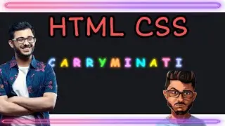 🛑Making a Text Glow Animation on CarryMinati🧔 using HTML & CSS || CodingHero🤖