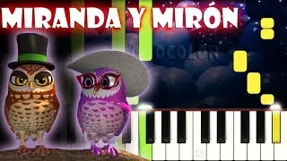 Miranda y Mirón | Piano Cover | Tutorial | Karaoke