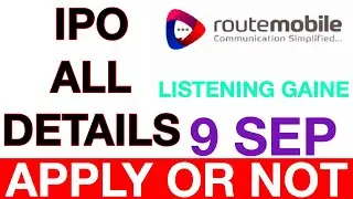 ROUTE MOBILE IPO ALL DETAILS | ROUTE MOBILE IPO REVIEW | NEW LATEST IPO ROUTE MOBILE