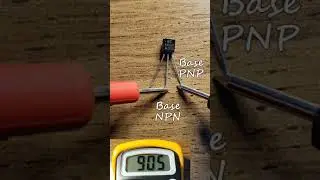 How to test the Pinout of a Transistor with a Multimeter #shorts