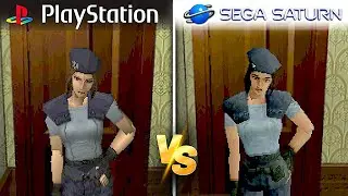 RESIDENT EVIL :  PlayStation VS. Sega Saturno 🧛&zwj;♂️ ||  Comparativo Gr&aacute;fico⚡ || Jugamer