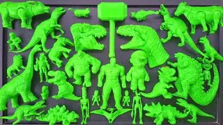 Dinosaurus Jurassic World Dominion: T-rex, Brachiosaurus, Catnap, King Kong, Godzilla, Skibidi