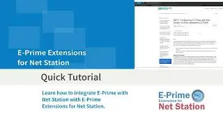 E Prime Extensions for Net Station Tutorial