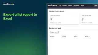 Export a list report to Excel