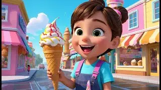 The Ice Cream Bridge Melts Away | Melting Ice Cream Song for Kids | Sweet and Silly Adventure Rhyme