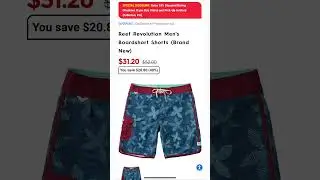 Motorhelmets Store Sale Reef Revolution Men's Boardshort Active Lifestyle Shorts #shorts #youtube