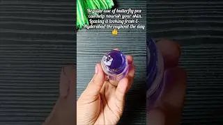 DIY butterfly pea flowers moisturizer😍| Home made blue gel #diy#skincare#youtube#shorts#shorts feed